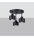 Ceiling lamps - Sollux Plafond SAVAR 3 black SL.1131 - product 2