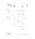 Ceiling lamps - Sollux Plafond SAVAR 3 black SL.1131 - product 6