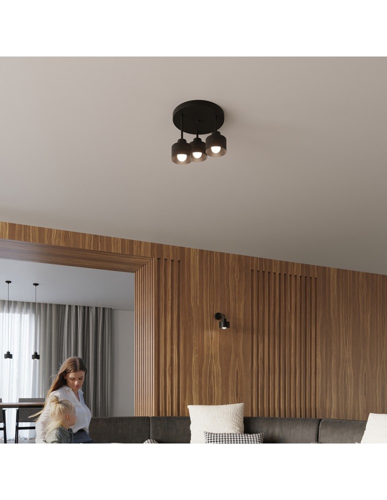 Ceiling lamps - Sollux Plafond SAVAR 3 black SL.1131 - product kolory-swiatla.pl 8