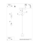 Pendant lamps - Sollux SAVAR 1 pendant lamp black SL.1132 - product 6