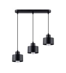 Pendant lamps on a strip - Sollux SAVAR 3 pendant lamp black SL.1133 - product 1