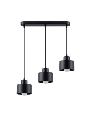 Sollux SAVAR 3 pendant lamp black SL.1133