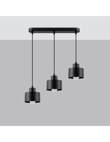Sollux SAVAR 3 pendant lamp black SL.1133 - product 2