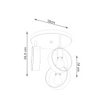 Ceiling lamps - Sollux Plafond TITRAN 3 white SL.1136 - product 5
