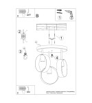 Ceiling lamps - Sollux Plafond TITRAN 3 white SL.1136 - product 6