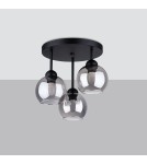 Chandeliers - Sollux Chandelier ALINO 3 black SL.1140 - product 2