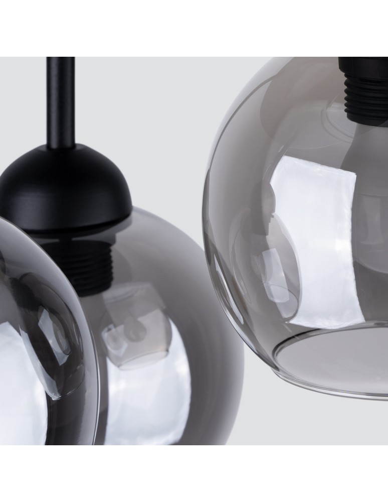 Chandeliers - Sollux Chandelier ALINO 3 black SL.1140 - product kolory-swiatla.pl 4