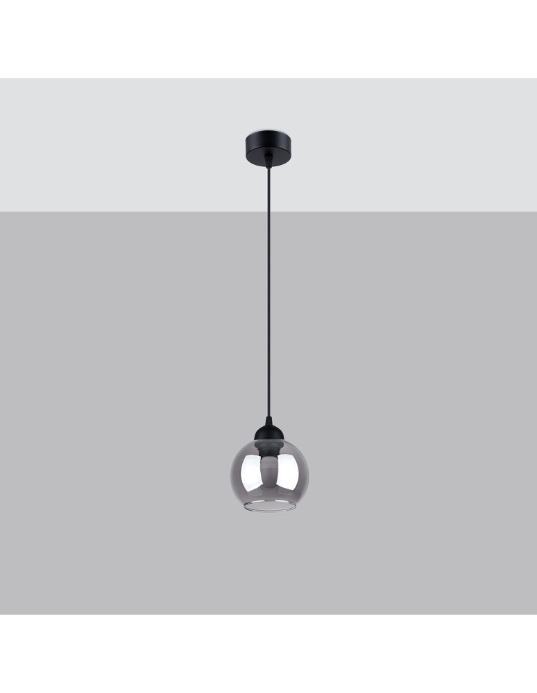 Pendant lamps - Sollux Pendant lamp ALINO 1 black SL.1141 - product kolory-swiatla.pl 2