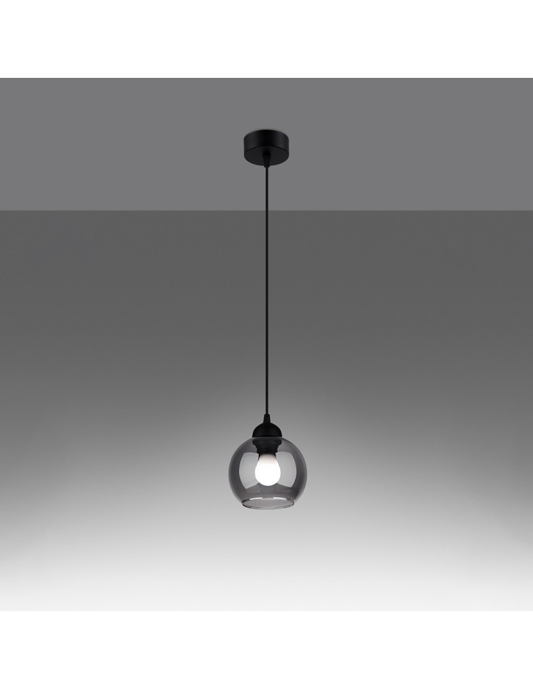 Pendant lamps - Sollux Pendant lamp ALINO 1 black SL.1141 - product kolory-swiatla.pl 3