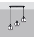 Pendant lamps on a strip - Sollux ALINO 3 pendant lamp black SL.1142 - product 2