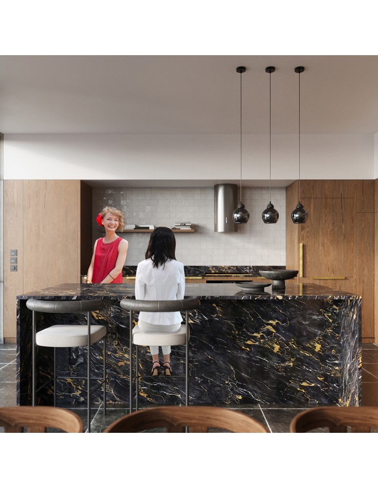 Pendant lamps on a strip - Sollux ALINO 3 pendant lamp black SL.1142 - product kolory-swiatla.pl 6