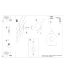 Wall lamps - Sollux Wall lamp FILLAN 1 black SL.1143 - product 6