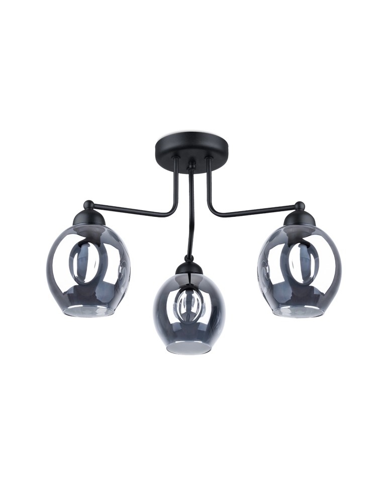 Chandeliers - Sollux Chandelier FILLAN 3 black SL.1144 - product kolory-swiatla.pl 1