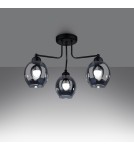 Chandeliers - Sollux Chandelier FILLAN 3 black SL.1144 - product 3