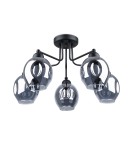 Chandeliers - Sollux Chandelier FILLAN 5 black SL.1145 - product 1