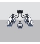 Chandeliers - Sollux Chandelier FILLAN 5 black SL.1145 - product 2
