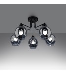 Chandeliers - Sollux Chandelier FILLAN 5 black SL.1145 - product 3