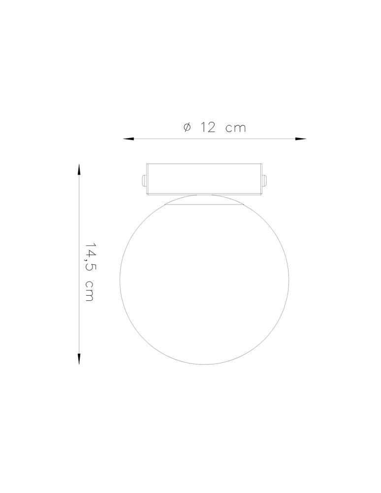 Single ceiling lamps - Sollux Plafond YOLI 1 white SL.1146 - product kolory-swiatla.pl 4
