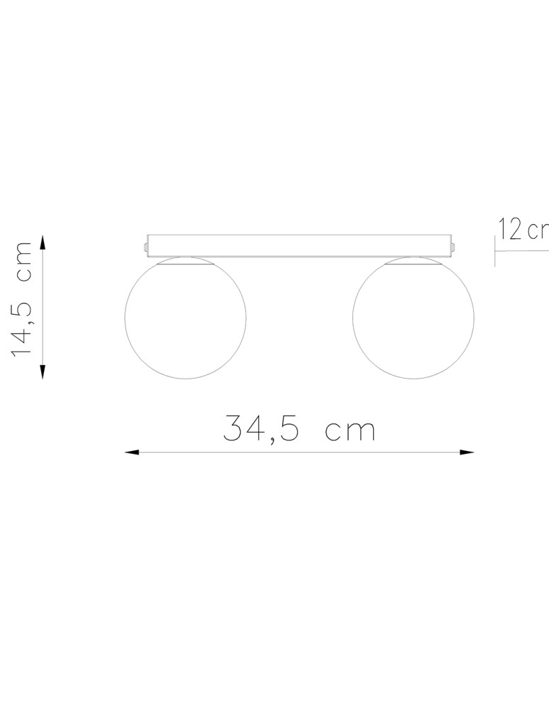 Ceiling lamps spheres - Sollux Plafond YOLI 2 white SL.1147 - product kolory-swiatla.pl 4