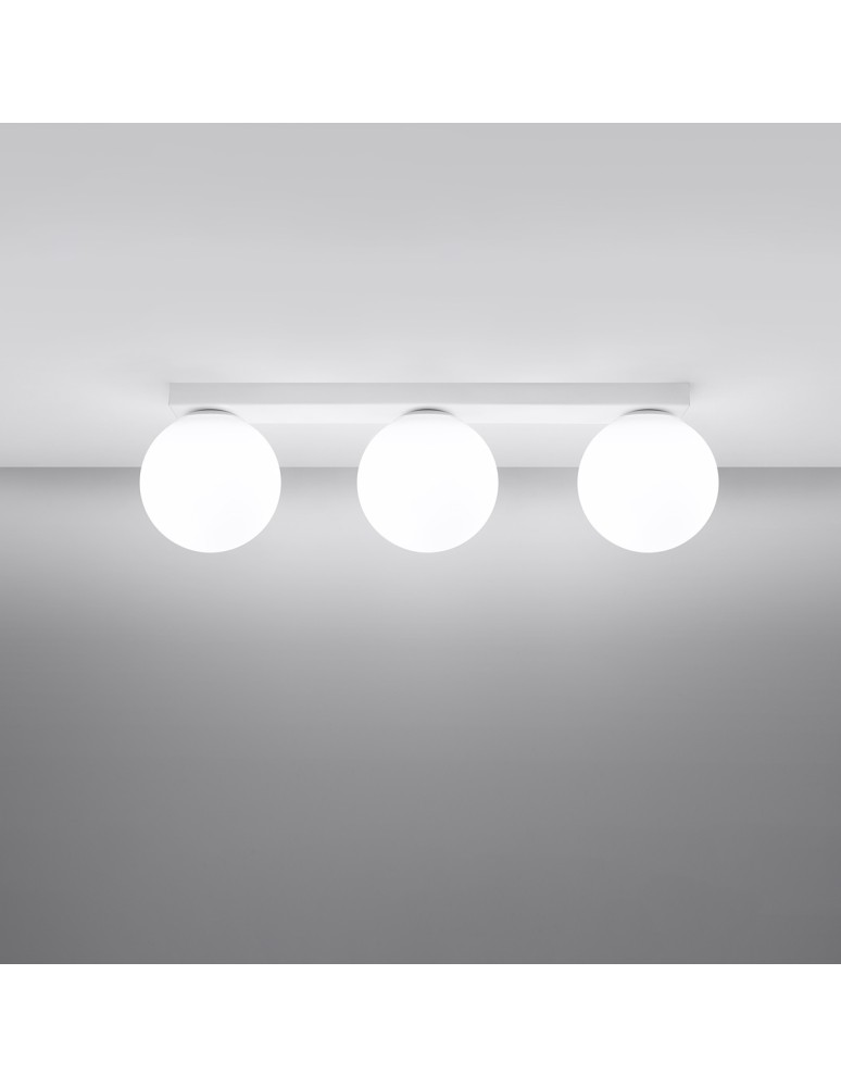 Ceiling lamps spheres - Sollux Plafond YOLI 3 white SL.1148 - product kolory-swiatla.pl 3