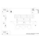 Ceiling lamps spheres - Sollux Plafond YOLI 3 white SL.1148 - product 5