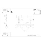 Ceiling lamps spheres - Sollux Plafond YOLI 4 white SL.1149 - product 5