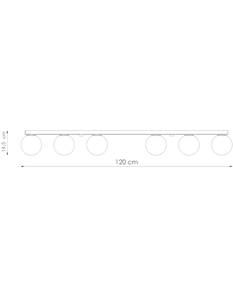Ceiling lamps spheres - Sollux Plafond YOLI 6 white SL.1150 - product kolory-swiatla.pl 4