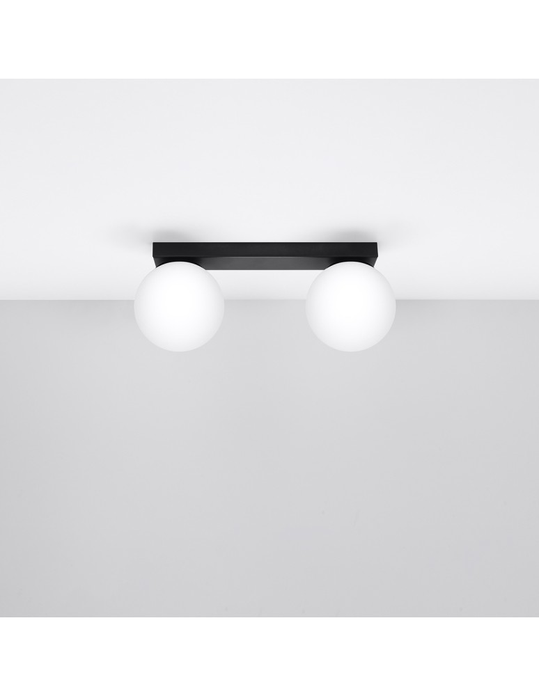 Ceiling lamps spheres - Sollux Plafond YOLI 2 black SL.1152 - product kolory-swiatla.pl 2