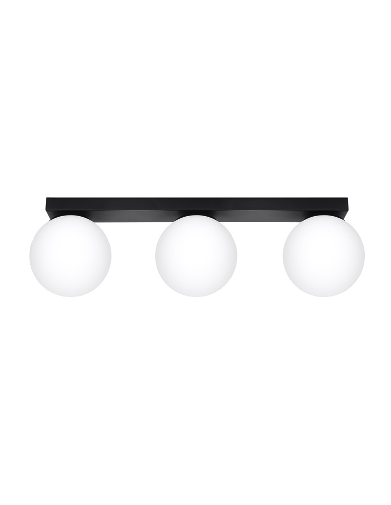 Ceiling lamps spheres - Sollux Plafond YOLI 3 black SL.1153 - product kolory-swiatla.pl 1