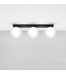 Ceiling lamps spheres - Sollux Plafond YOLI 3 black SL.1153 - product 2