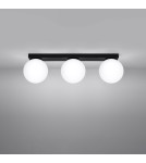 Ceiling lamps spheres - Sollux Plafond YOLI 3 black SL.1153 - product 3