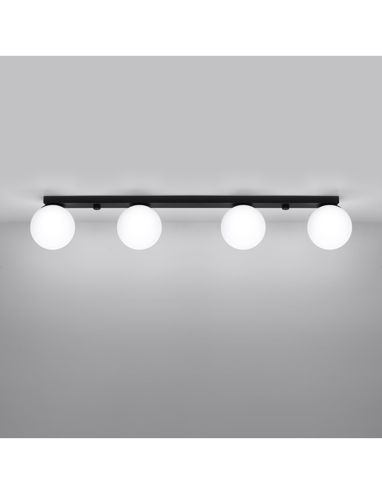 Ceiling lamps spheres - Sollux Plafond YOLI 4 black SL.1154 - product kolory-swiatla.pl 3