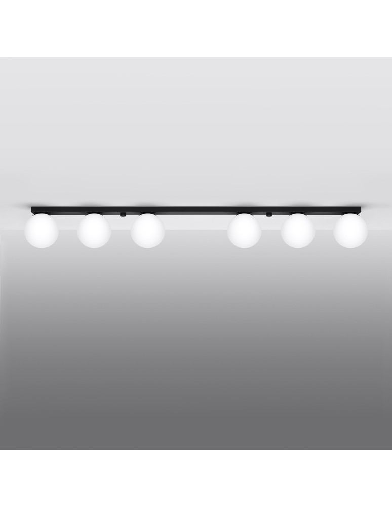 Ceiling lamps spheres - Sollux Plafond YOLI 6 black SL.1155 - product kolory-swiatla.pl 2