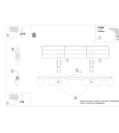 Ceiling lamps spheres - Sollux Plafond YOLI 6 black SL.1155 - product 5