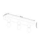 Sollux Plafon TAVO 3 SL.1158 Sollux Plafon TAVO 3 SL.1158