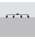 Adjustable ceiling lamps - spots - Sollux Plafond LEMMI 4L black SL.1168 - product 2