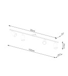 Adjustable ceiling lamps - spots - Sollux Plafond LEMMI 4L black SL.1168 - product 4