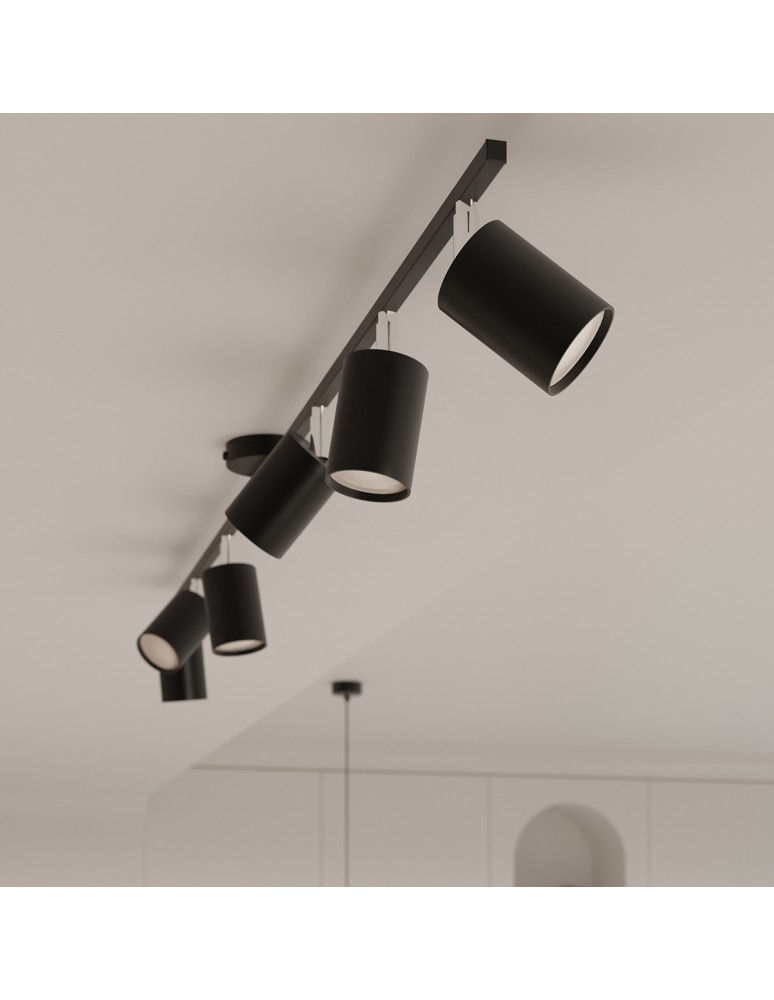 Adjustable ceiling lamps - spots - Sollux Plafond LEMMI 4L black SL.1168 - product kolory-swiatla.pl 6