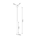 Pendant lamps - Sollux Pendant lamp PASTELO 1 gold SL.1170 - product 5