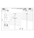 Pendant lamps - Sollux Pendant lamp PASTELO 1 gold SL.1170 - product 6