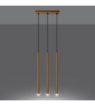 Pendant lamps - Sollux PASTELO 3L gold pendant lamp SL.1171 - product 3