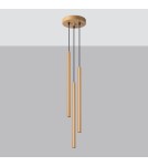 Pendant lamps - Sollux PASTELO 3P gold pendant lamp SL.1172 - product 2