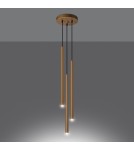 Pendant lamps - Sollux PASTELO 3P gold pendant lamp SL.1172 - product 3