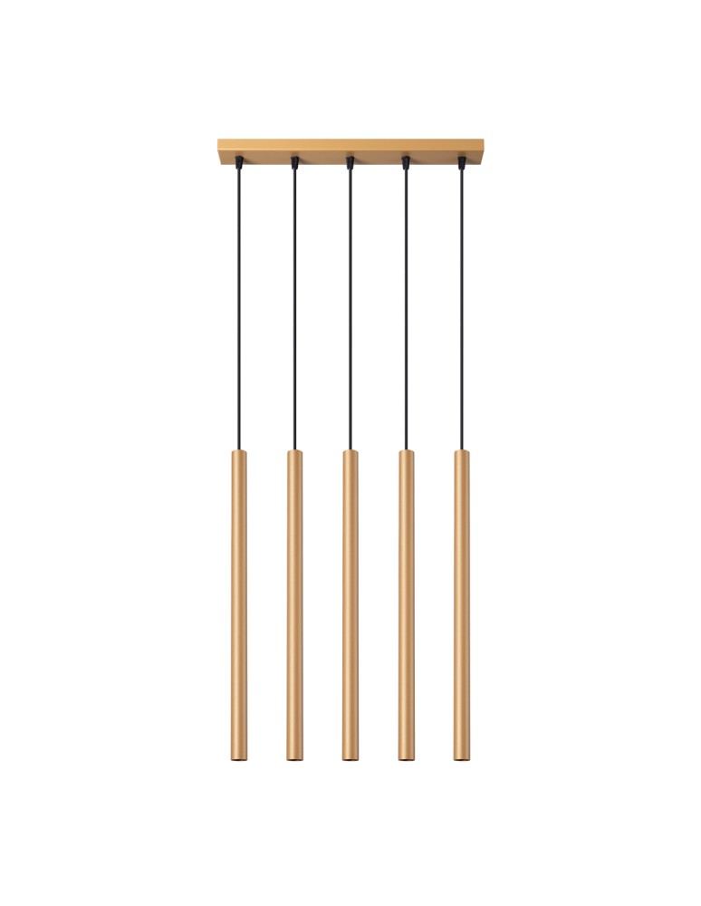 Pendant lamps - Sollux PASTELO 5L gold pendant lamp SL.1173 - product kolory-swiatla.pl 1