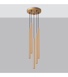 Pendant lamps - Sollux Pendant lamp PASTELO 5P gold SL.1174 - product 2