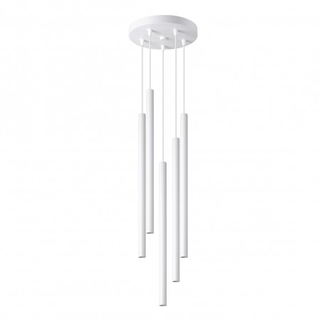 Sollux Lampa wisząca PASTELO 5P biała SL.1175