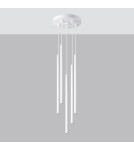 Pendant lamps - Sollux Pendant lamp PASTELO 5P white SL.1175 - product 2