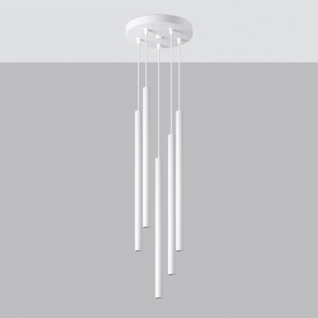 Sollux Lampa wisząca PASTELO 5P biała SL.1175