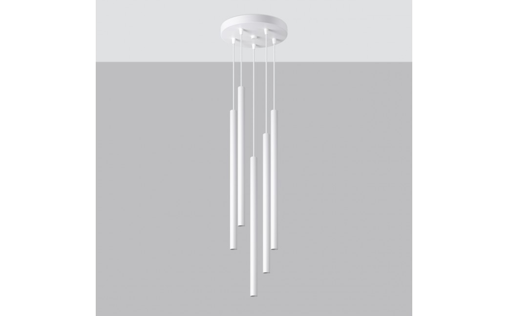 Sollux Lampa wisząca PASTELO 5P biała SL.1175