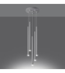 Pendant lamps - Sollux Pendant lamp PASTELO 5P white SL.1175 - product 3